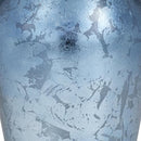 Deco 79 Glass Decorative Vase Centerpiece Vase Gold Rim Flower Vase - Blue - Brand New