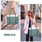 BAG WIZARD WOMEN'S WORK BAG LAPTOP COMPARTMENT ZIPPER POCKET TEACHER TOTE GREEN - Like New