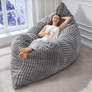 HOBESTLUK 3 IN 1 BEAN BAG CHAIR BEAN BAG CHAIRS CONVERTIBLE 62-620 - GRAY - Like New