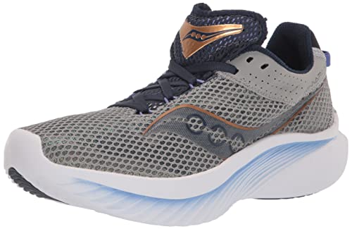 SAUCONY WOMENS KINVARA 14 RUNNING SNEAKERS FOSSIL/POOL SIZE: WOMEN 9 - Like New