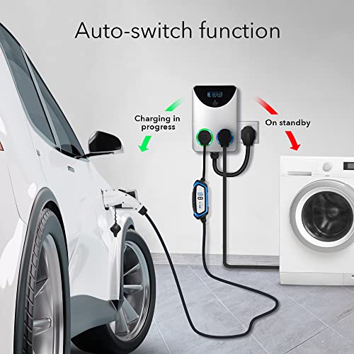 Lectron NEMA Socket Splitter for Level 2 EV Charger Installation - SILVER/BLACK - Like New