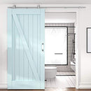HAHAEMAIL 5FT Top Mount Stainless Steels Sliding Barn Door Hardware B081N2SYSD - Brand New