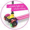CHILLAFISH SCOTTI GLOW 3-WHEEL LEAN-TO-STEER SCOOTER WITH LIGHT-UP WHEELS - PINK - Like New