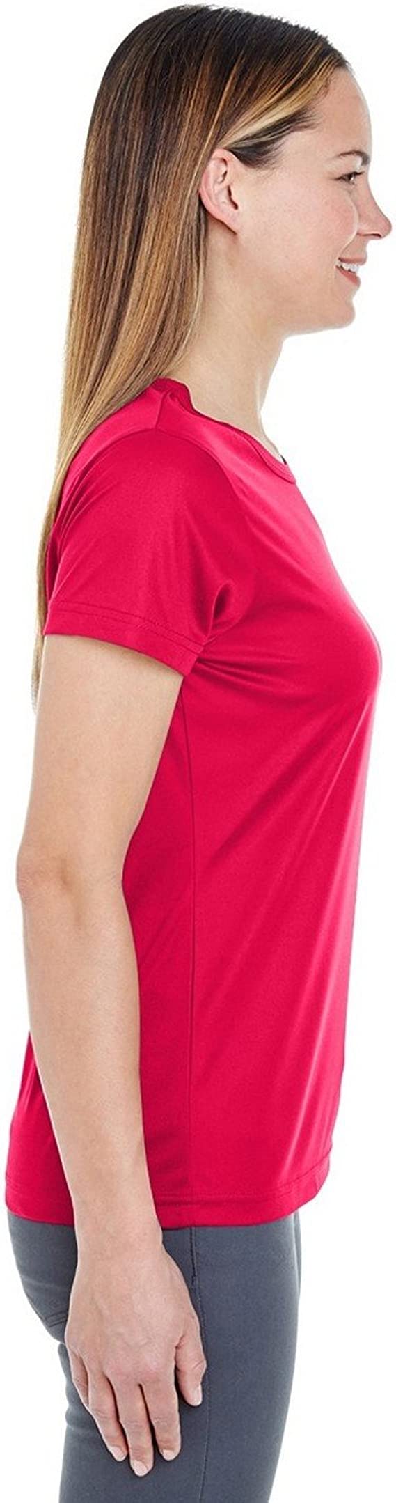 8420L UltraClub Ladies' Cool Dry Sport Perf. Interlock T-Shirt New