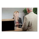 DEFLECTO COUNTER TOP BARRIER PASS THRU, 27" X 6" X 23.75" 2 PKS ACRYLIC, CLEAR - Brand New