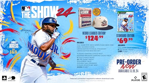 SOLUTIONS 2 GO MLB THE SHOW 24 NEGRO LEAGUES EDITION - XBOX SERIES X - WHITE Like New