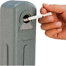 Global Industrial Free Standing Outdoor Cigarette Receptacle Ashtray - Gray - Brand New