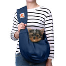 TOMKAS SMALL DOG SLING CARRIER - ZIPPER POCKET & ADJUSTABLE STRAP - 3-10 LB - Brand New