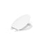 KOHLER K-20110-0 BREVIA ELONGATED TOILET SEAT WITH GRIP-TIGHT BUMPERS - WHITE - Brand New