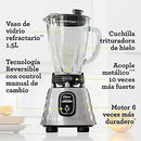 OSTER CLASSIC BLENDER OSTER REVERSIBLE CHROME GLASS JAR - SILVER - Like New