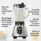 OSTER CLASSIC BLENDER OSTER REVERSIBLE CHROME GLASS JAR - SILVER - Like New