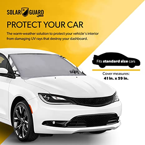 SolarGuard Plus Sunshade Windshield Reflective Shades Block UV 53240 - Silver - Like New