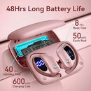 BMANI WIRELESS EARBUDS BLUETOOTH HEADPHONES 48HRS PLAY BACK SPORT - PINK - Like New
