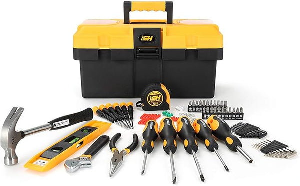 STEELHEAD 87 pcs Tool Set Screwdriver Handle Magnetic Screwdrivers YELLOW/BLACK - Like New