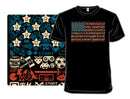 SHIRTWOOT! USA GAME ICONS FLAG - SIZE: MEN L - BLACK - Like New