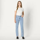 AMAZON ESSENTIALS WOMEN'S MEDIUM STRETCH - SIZE: 12 - ICED BLUE LIGHT WASH - Brand New