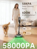 OXVAC R7F CORDLESS VACUUM CLEANER 600W/58000PA 65-MINUTE RUN TIME CORDLESS - Like New