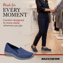 49291 Skechers Women's Reggae Fest Wicker Slip-On Shoe Wide Navy Size 9.5 - Like New
