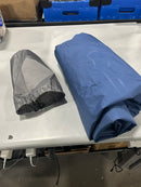 GENERIC 28" BY 80" AIR UP MATTRESS - GRAY/BLUE - Like New
