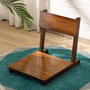 AbocoFur Bamboo Portable Floor Chair Japanese Style Legless Tatami - Walnut - Like New