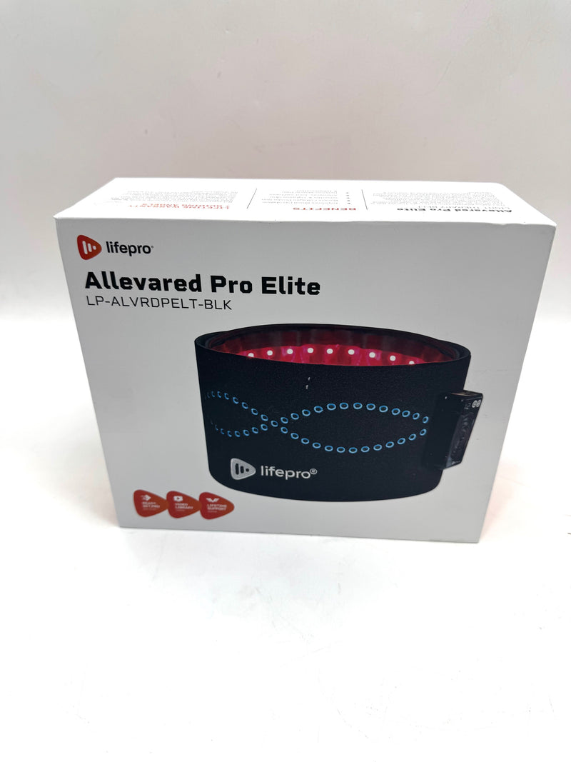 LIFEPRO ALLEVARED PRO ELITE RED LIGHT THERAPY BELT - BLACK - Brand New