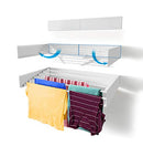 Step Up Laundry Drying Rack 28-INCH White Wall Mounted B0882WSX8Y - White - Like New