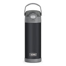THERMOS FUNTAINER 16 OUNCE BOTTLE WITH WIDE SPOUT LID F41103CH6 - MATTE CHARCOAL - Like New