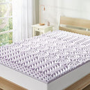 MELLOW 1.5 INCH 5-ZONE MEMORY FOAM MATTRESS TOPPER, 5ZMF-1.5QL, QUEEN -LAVENDER - Brand New