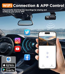 TECIVAL DASH CAM FRONT WIFI FHD 1080P 32G SD CARD - BLACK - Like New