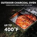 ICECO Charcoal Grill Accessories Portable BBQ Stainless Steel Folded - Silver - Brand New