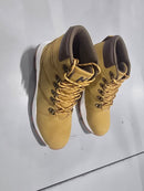 HENLEYS MEN'S MONTENEGRO PADDED COLLAR CASUAL BOOTS - SIZE: MEN 9 - WHEAT - Like New