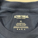 ACTION THREAD APARREL LIGHTWEIGHT LONG SLEEVE TEE MENS - SIZE: MEN XL - NAVY - Brand New