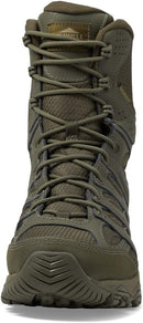 MERRELL MEN'S MOAB 3 8" ZIP TACTICAL BOOTS - SIZE: MEN 9.5 - DARK OLIVE - Like New