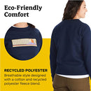 MARMOT WOMEN'S MONTANE CREW SCREEN PRINTED SWEATSHIRT M14188 ARCTIC NAVY SIZE L - Brand New