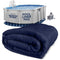 SHOP SQUARE 15-FOOT-BY-25-FOOT OVAL POOL LINER PAD - DARK BLUE OVAL - Like New