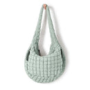 ODODOS QUILTED CARRYALL TOTE BAG WOMEN CROSSBODY LARGE HOBO LIGHTWEIGHT - GREEN - Like New