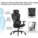 KERDOM OFFICE CHAIR KERDOM ERGONOMIC DESK CHAIR COMFY BREATHABLE MESH - BLACK - Like New