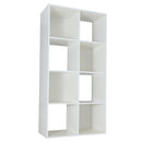 AMAZON BASICS STORAGE CUBE SHELF ORGANIZER 8 CUBES PB-0558W - WHITE - Like New