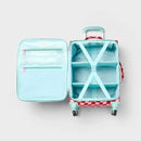 CAT & JACK KIDS' SOFTSIDE CARRY ON SPINNER SUITCASE - PINK CHECKERED - Like New