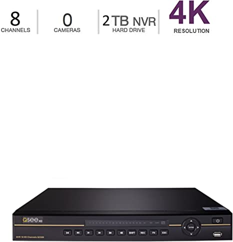 For Parts: Q-See 8 CHANNEL 4K IP NETWORK VIDEO RECORDER QCK81 FOR PART MULTIPLE ISSUES