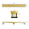 NEODRAIN 24-IN BRUSHED BRASS RECTANGULAR LINEAR SHOWER DRAIN - GOLD - Like New