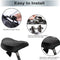 BOBILIFE LARGE WIDE BIKE SEAT - BICYCLE SADDLE REPLACEMENT - BLACK - Like New