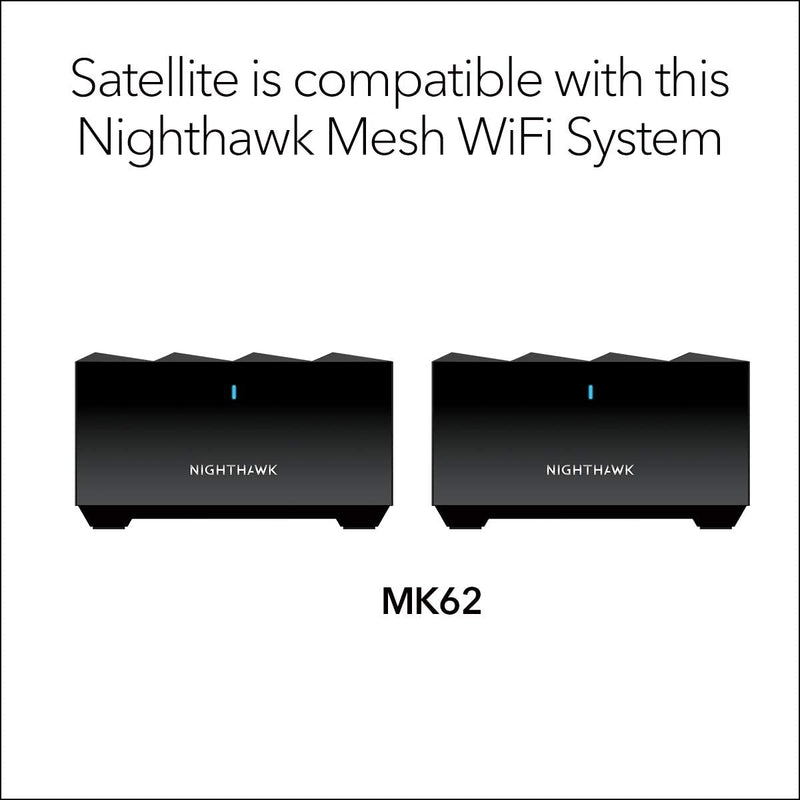 NETGEAR Nighthawk Whole Home Mesh WiFi 6 Add-on Satellite MS60-100NAS BLACK Like New