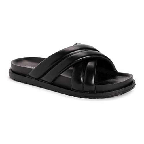 1200164 MUK LUKS WOMEN'S TIDAL WAVE SANDALS BLACK SIZE 8 - Like New