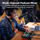 PUPGSIS GAMING AUDIO MIXER AUDIO INTERFACE PC/PODCAST/STREAMING T12 - BLACK - Like New