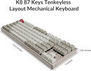 Keychron K8 87 Keys Tenkeyless Layout Wireless Keychron Mechanical Blue Switch Like New