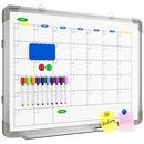 POLEGAS LARGE DRY ERASE CALENDAR WHITEBOARD MAGNETIC WHITE BOARD - WHITE - Like New