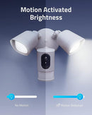 Eufy Security Floodlight Cam 2 2K2-Way Audio T8424121 - White - Brand New
