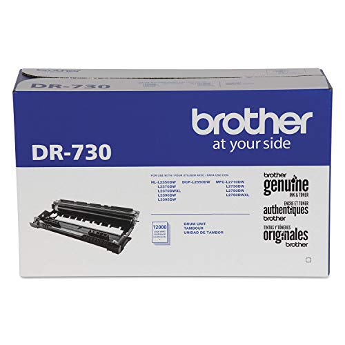 BROTHER GENUINE DR730 DRUM UNIT, UP TO 12,000 PAGE YIELD NOT A TONER BLACK - Brand New