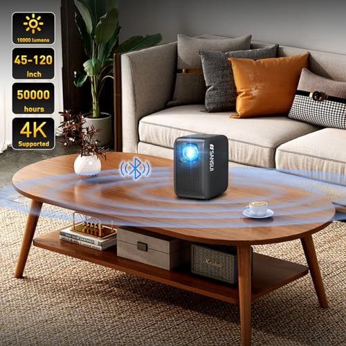 SANSUI PROJECTOR 4K WIFI BLUETOOTH NETFLIX LICENSED REAL 600 ANSI LUME ...